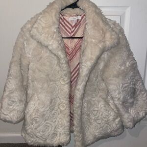 Charlotte Russe Cream Teddy Jacket